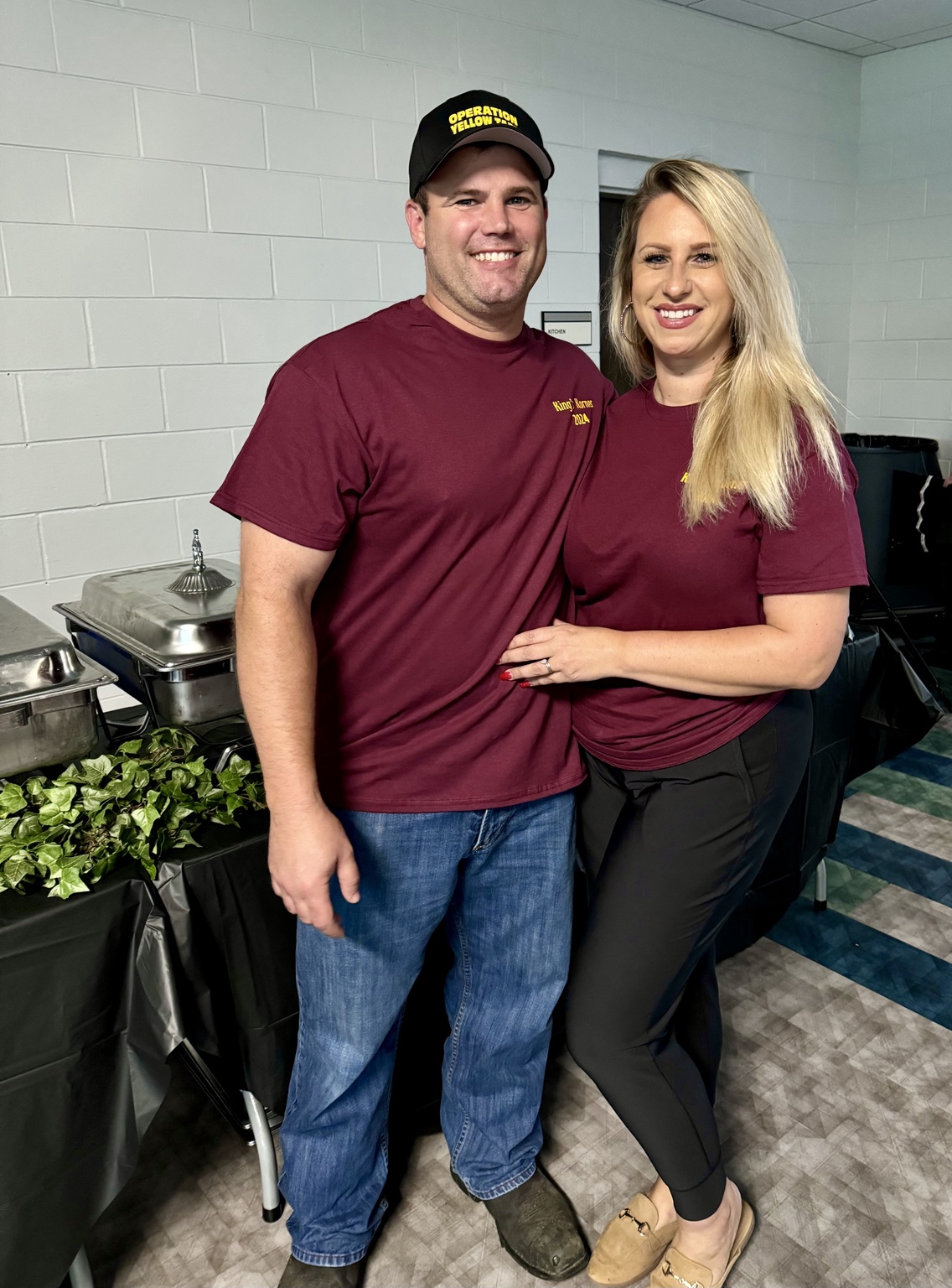 Candace and Logan Vaden serving at Operation Yellow Tape