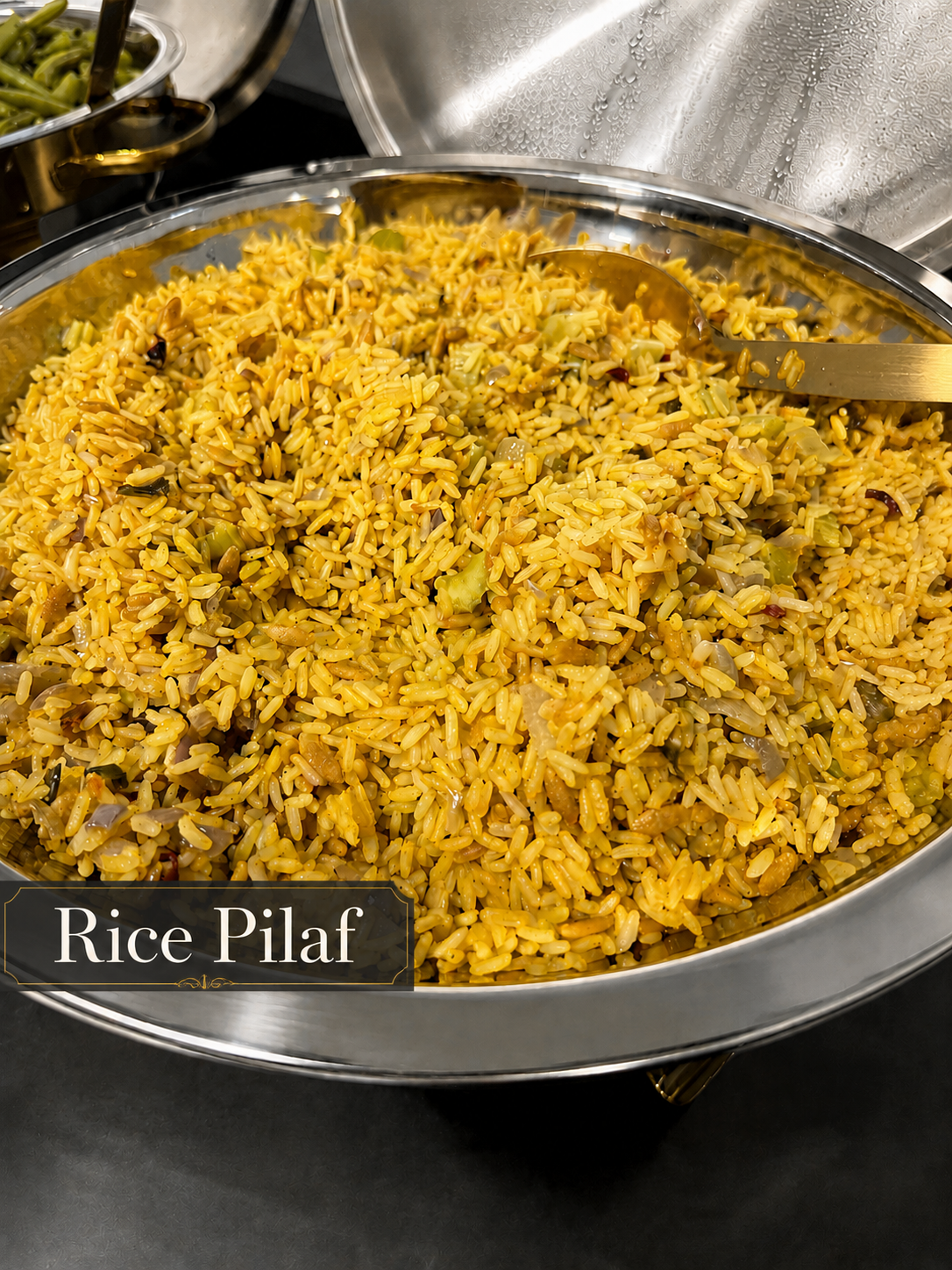 Rice pilaf catering side dish